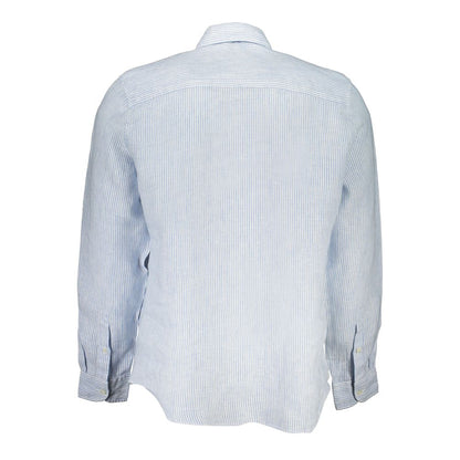 Light Blue Linen Men Shirt