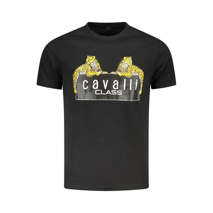 Black Cotton Men's T-Shirt