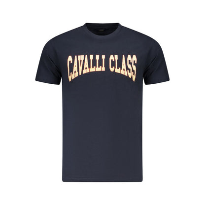 Blue Cotton Men's T-Shirt