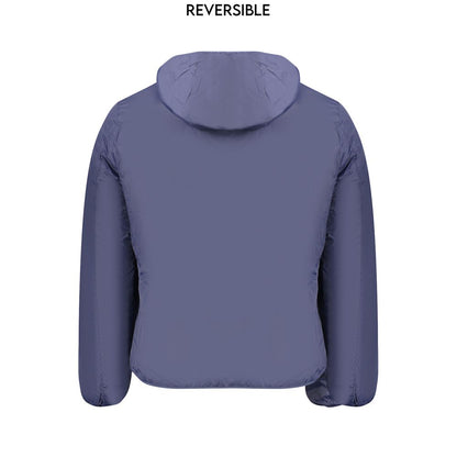 Blue Poliammide Men's Jacket