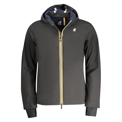 Black Polyester Men Jacket