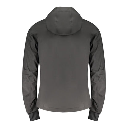 Black Polyester Men Jacket