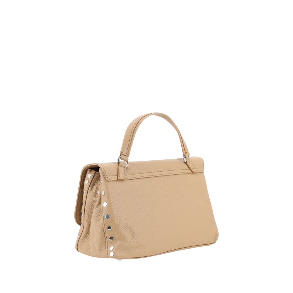 Beige Calf Leather Bos Taurus Shoulder Bag
