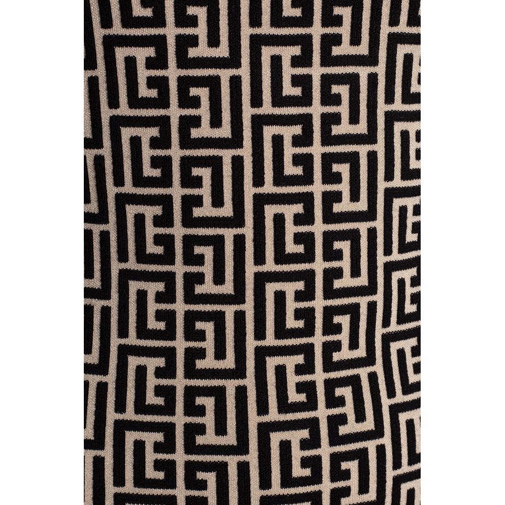 Black Wool Women Bodysuit