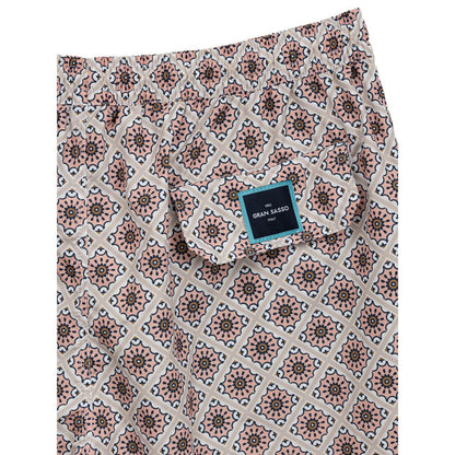 Pink Polyester Swim Shorts