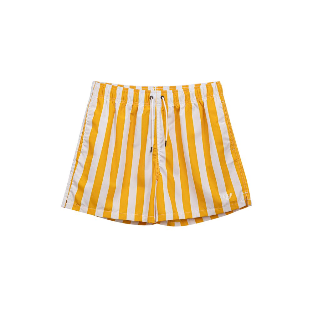 Yellow Polyester Swim Shorts
