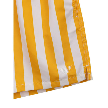 Yellow Polyester Swim Shorts