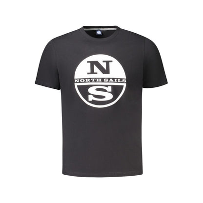 Black Cotton Men's T-Shirt