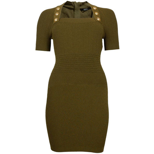 Green Viscose Women T-Shirt Dress