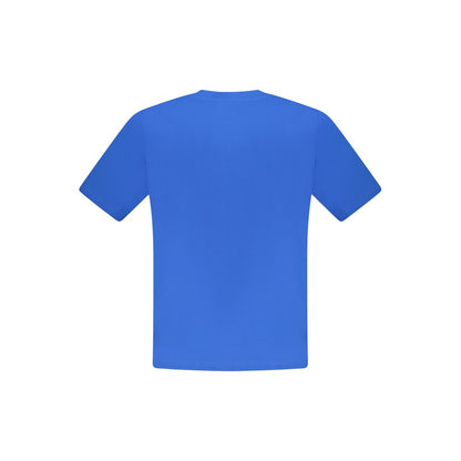 Blue Cotton Men's T-Shirt