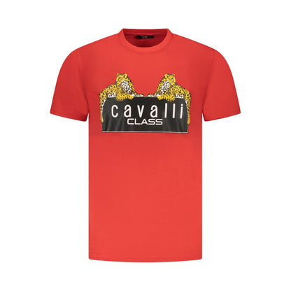 Red Cotton Men T-Shirt