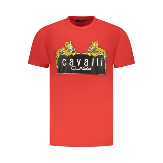 Red Cotton Men T-Shirt