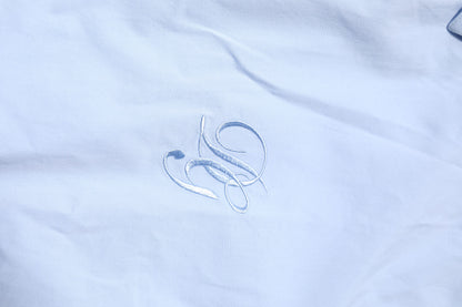 Sky Blue Cotton GOLD Long Sleeves Dress Shirt