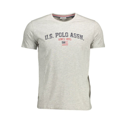 Gray Cotton Men's T-Shirt