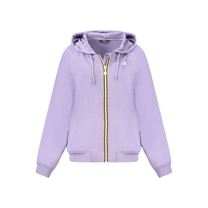 Purple Polyester Women Sweatshirt