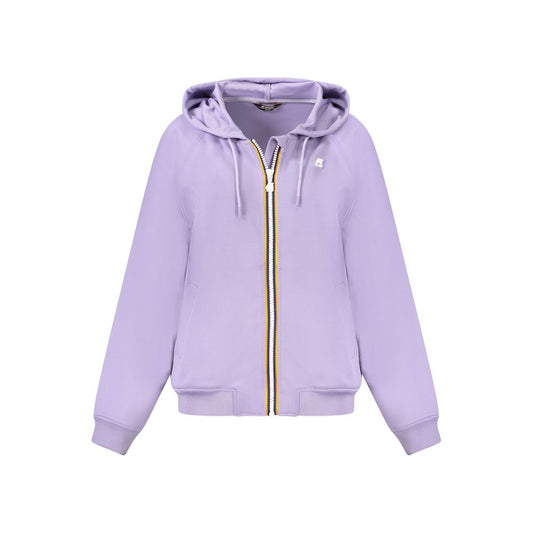 Purple Polyester Women Sweatshirt