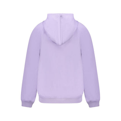 Purple Polyester Women Sweatshirt