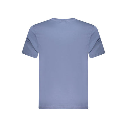 Blue Cotton Men's T-Shirt