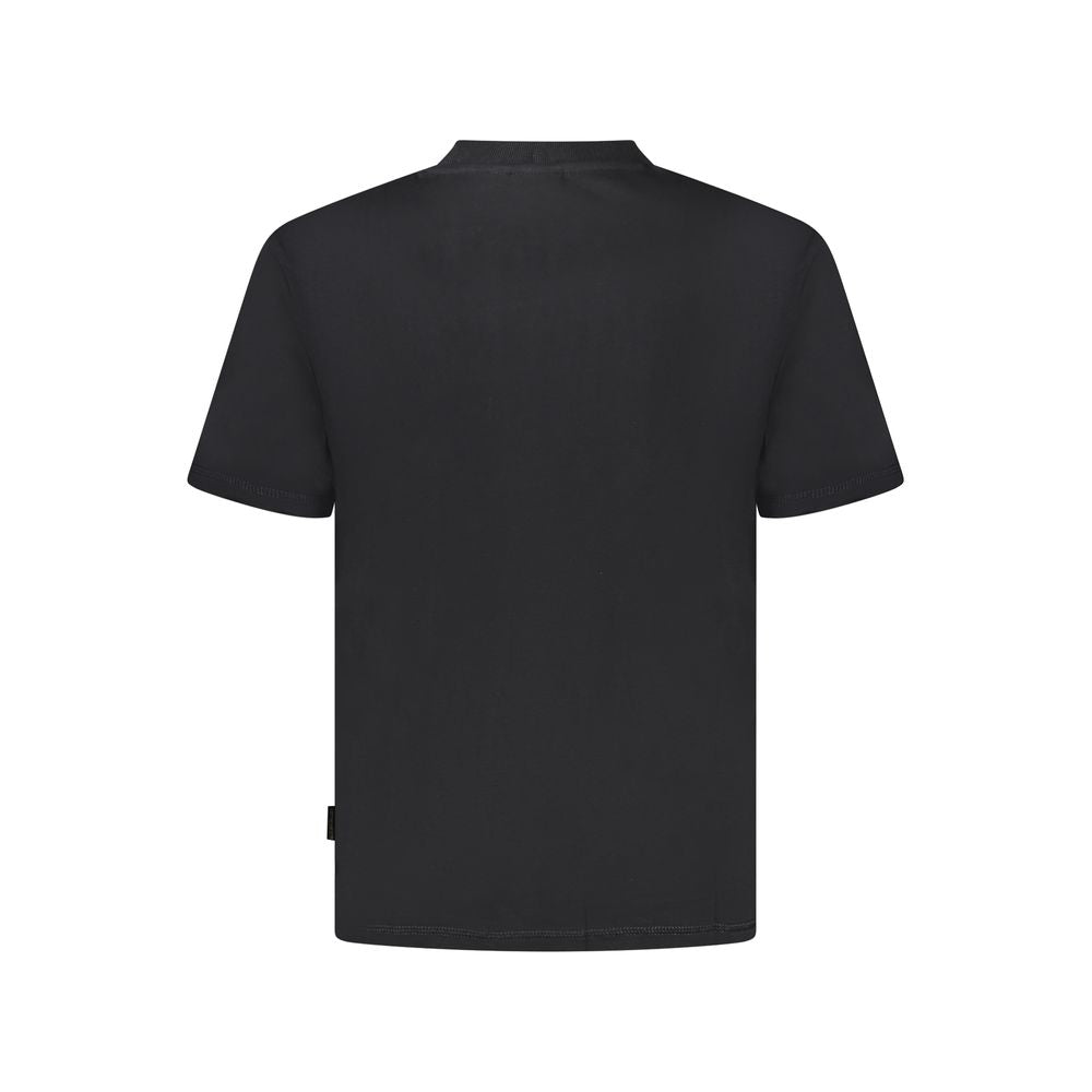 Black Cotton Men T-Shirt