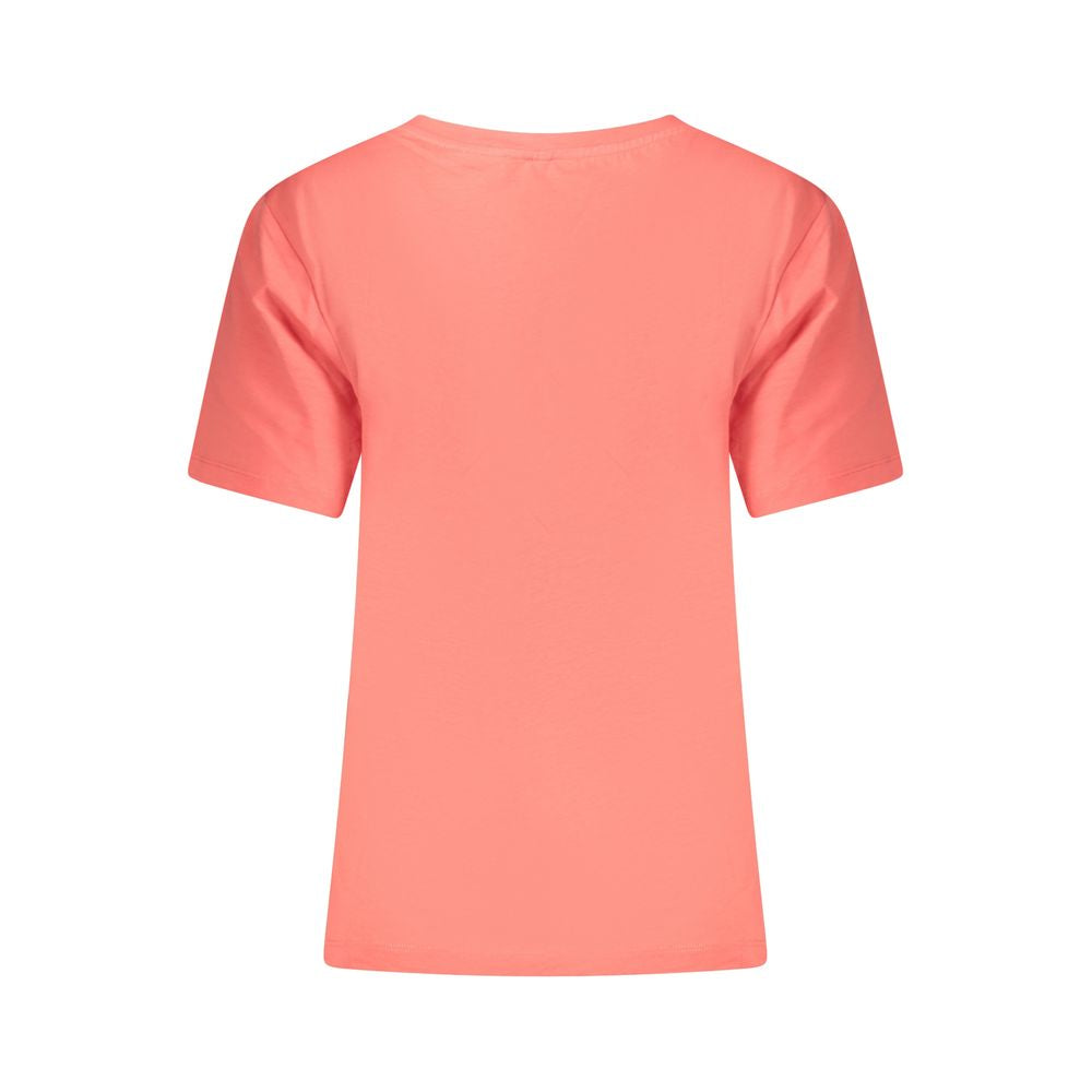 Pink Cotton Women T-Shirt