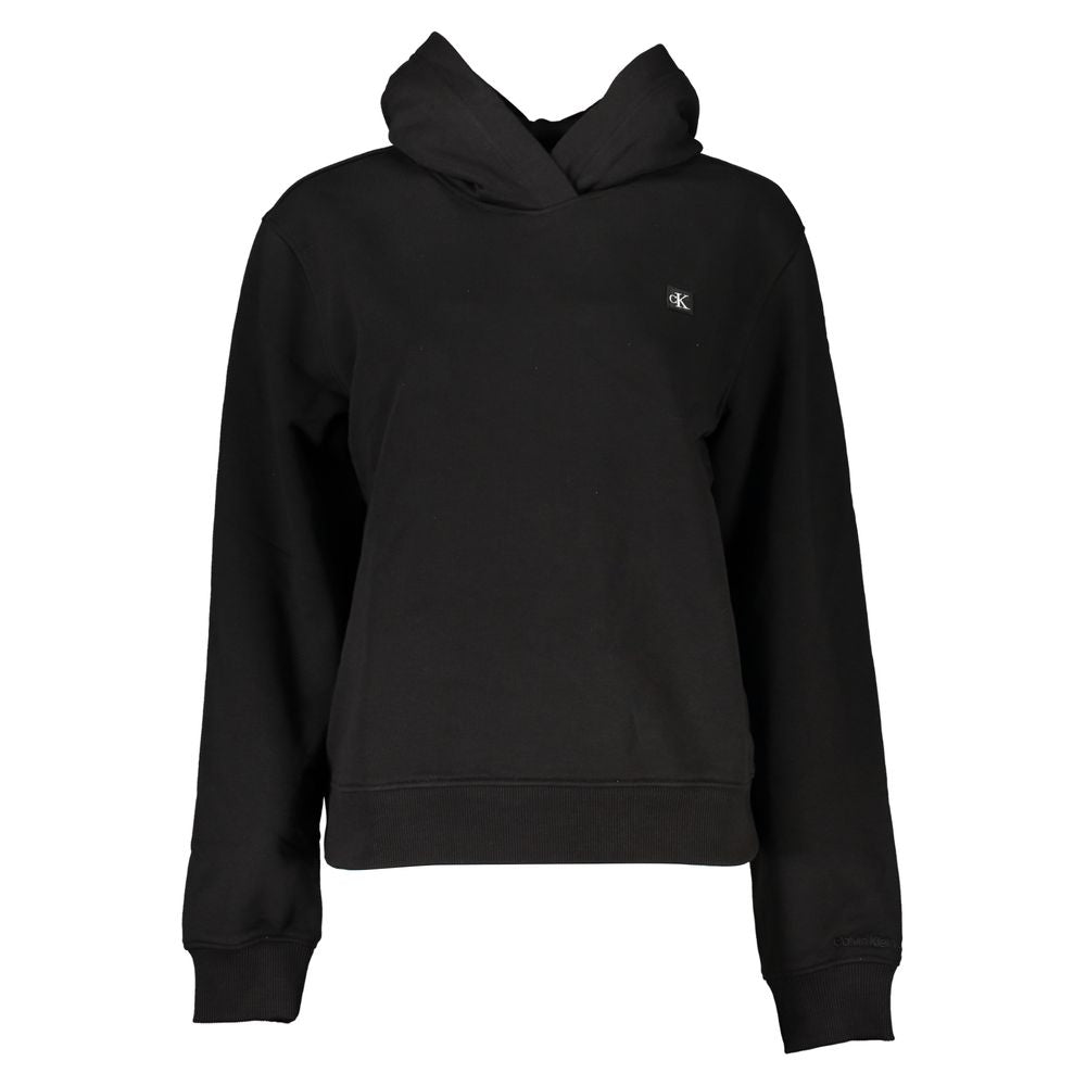 Black Cotton Women's Sweatshirt