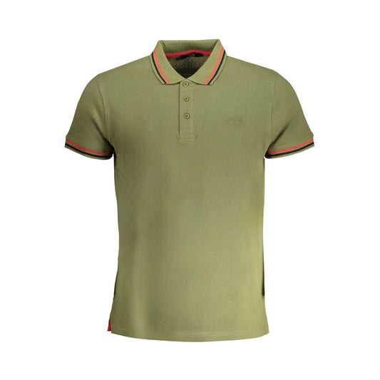 Green Cotton Polo T-Shirt