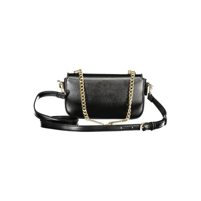 Nero Polyurethane Women Shoulder Bag