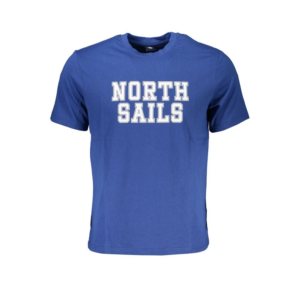 Blue Cotton Men's T-Shirt