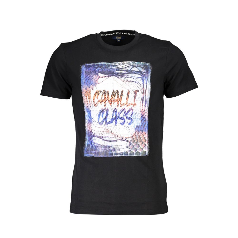 Black Cotton Men's T-Shirt