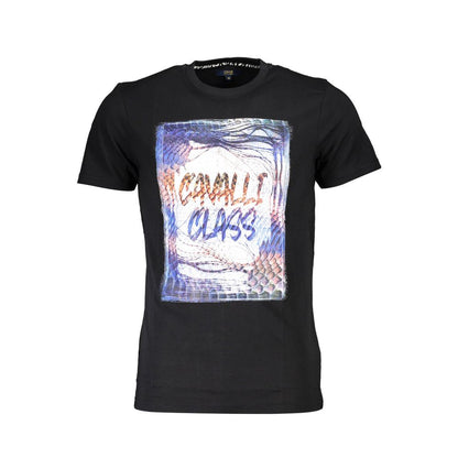 Black Cotton Men's T-Shirt
