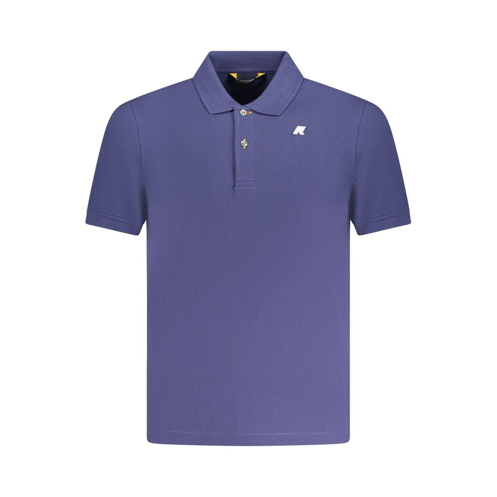Blue Cotton Polo Shirt