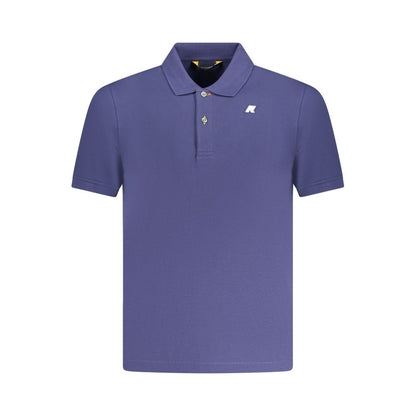 Blue Cotton Polo Shirt