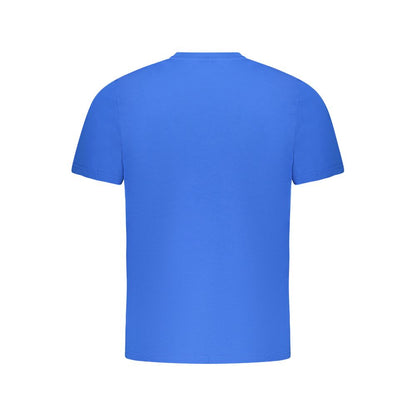 Blue Cotton Men's T-Shirt