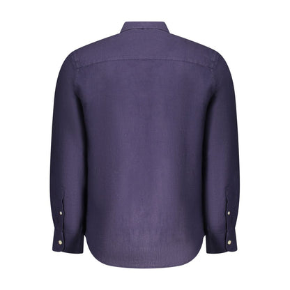 Blu Linen Men Shirt
