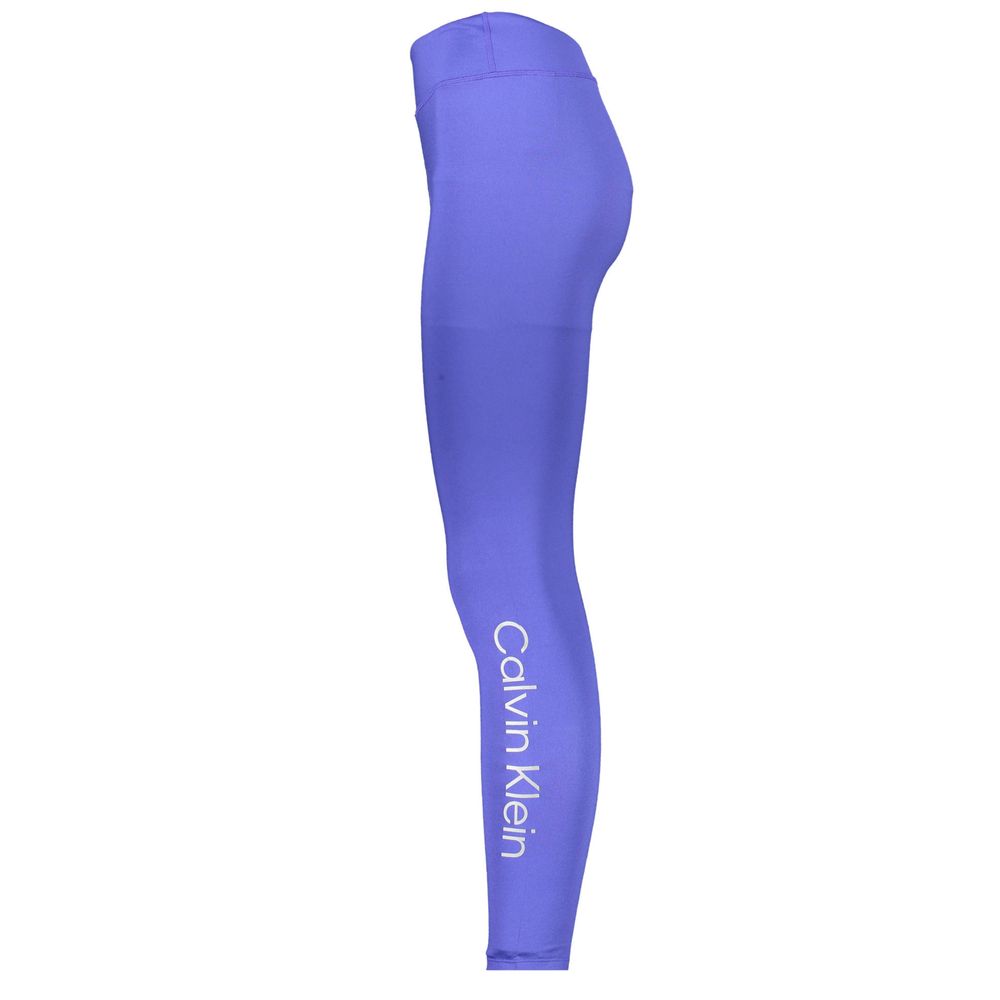 Blu Poliestere Woman Legging