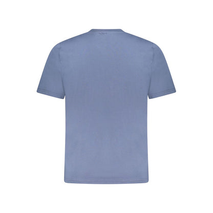 Blu Cotton Men T-Shirt