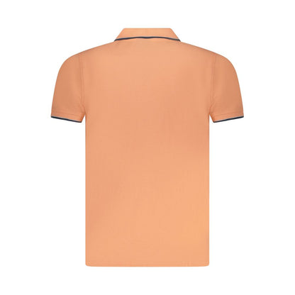 Pink Cotton Men Polo Shirt