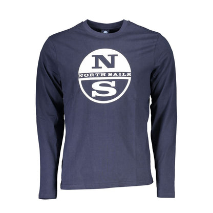 Blu Cotton Men T-Shirt