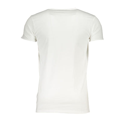 White Cotton Men's T-Shirt
