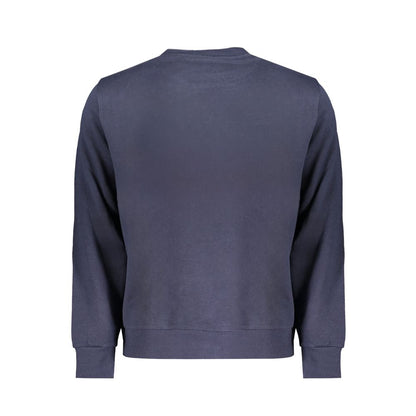 Blue Cotton Men Sweatshirt