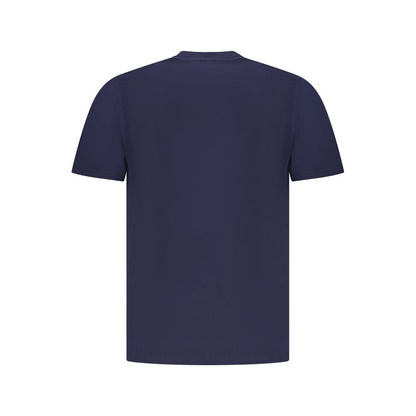 Blue Cotton Men's T-Shirt