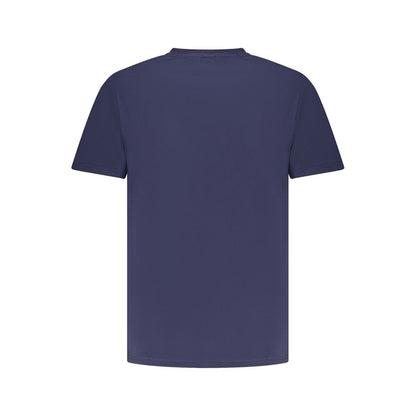 Blue Cotton Men's T-Shirt