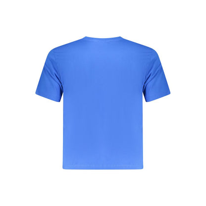 Blue Cotton Men's T-Shirt