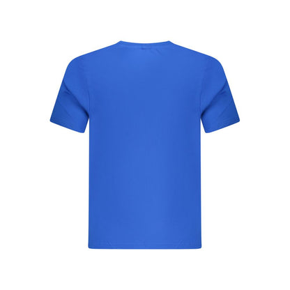 Blue Cotton Men T-Shirt