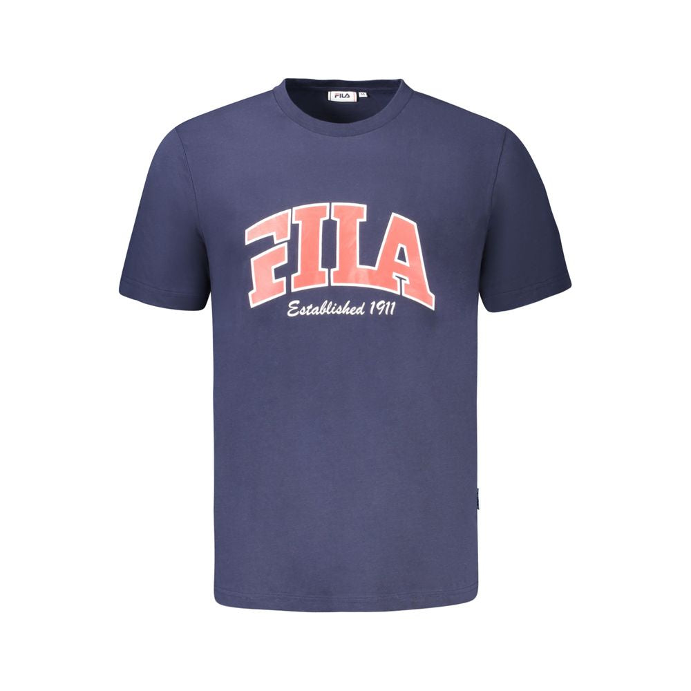Blu Cotton Uomo T-Shirt