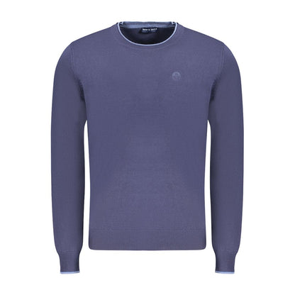 Blue Cotton Men's Sweater