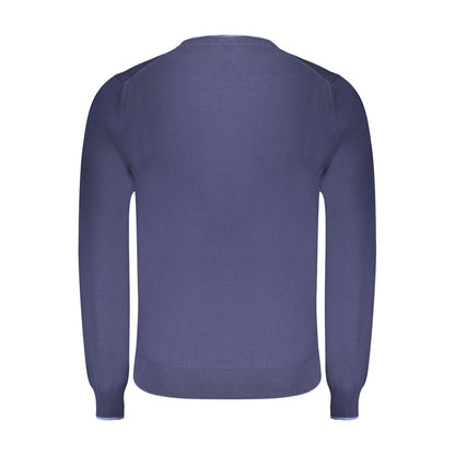 Blue Cotton Men's Sweater
