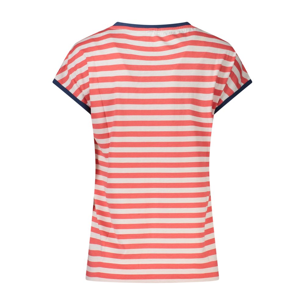 Red Cotton Women T-Shirt