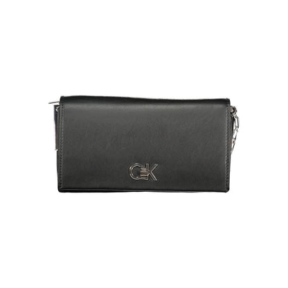 Black Polyester Women Shoulder Bag