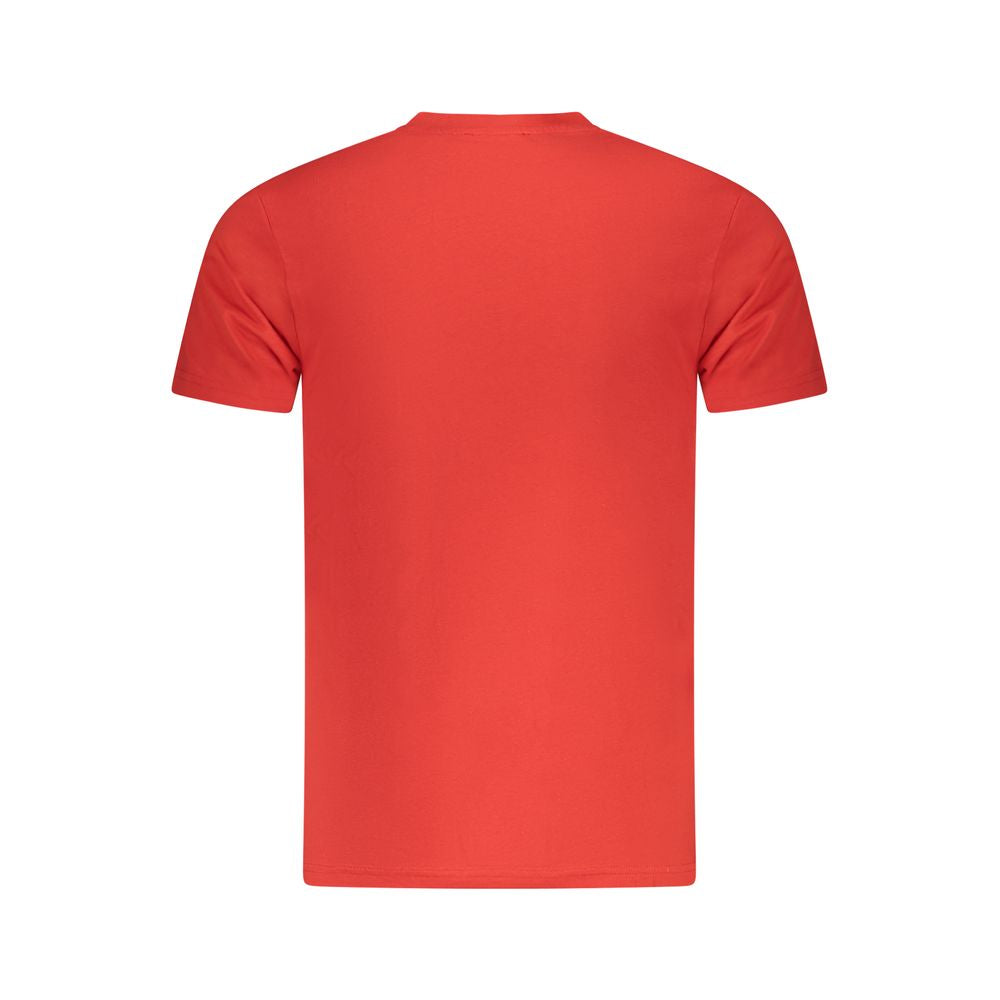 Red Cotton Men T-Shirt